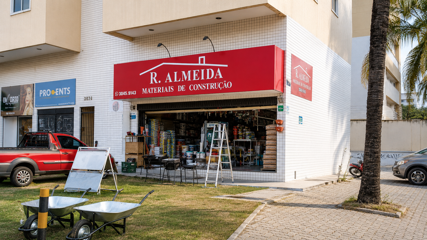 Fachada da loja R. Almeida